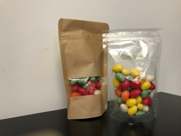 329. Pungi Doypack transparente 85 + 50 x 140 mm, 65my - 1.000 buc.